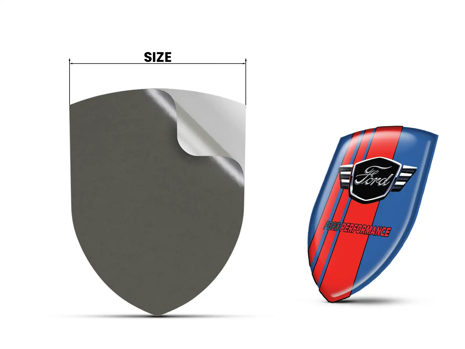 Ford Pegatina En Relieve Moderna Elegante Máxima Edición